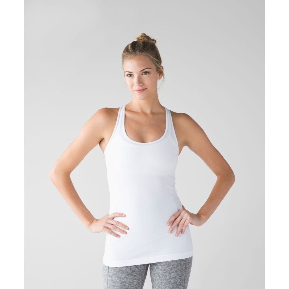 Lululemon Align Hip Length Racerback Tank White Size 12 NWT